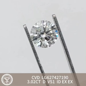 Diamant de laboratoire IGI certifié 3.02CT D VS1 Taille E Couleur Sutariya Brothers en vrac HPHT CVD pour bijoux - Product Image 3