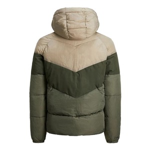 Veste matelassée unisexe à capuche, personnalisable avec logo brodé, chaude et épaisse, en toile camouflage pour l'extérieur, idéale pour l'hiver - Product Image 6