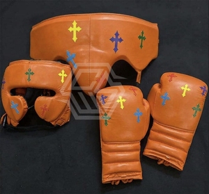 Nuevo Diseño, Logotipo Personalizado Impreso, Color Personalizado, Cuero Vacuno, Cómodo, Para Todas las Estaciones, Guantes de Boxeo Profesionales para Combate y Sparring - Product Image 3