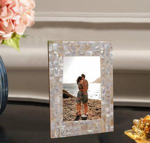Cadre photo artisanal en nacre, cadeau d'anniversaire, décorations pour la maison, vente en gros depuis l'Inde - Product Image 3