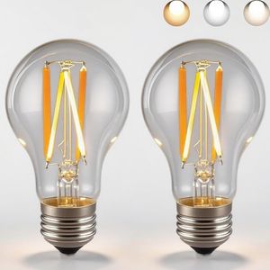 Lampadina LED 60W Equivalente con 3 Temperature di Colore, Attacco E26, 2700K Bianco Caldo, 6000K Luce Diurna, Lampadina Cambiacolore 3CCT - Product Image 1