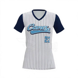 Sports Wear Best Selling V-Neck Softball <b>Shirts</b> Quick Dry Regular Fit V-Neck Softball <b>Shirts</b> - Product Image 5