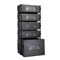 Haut-parleur Line Array Passif Actif Double 10 Pouces LS3 Série LA 500W/700W Mono Coque en Bois Garantie 3 Ans XLR/Speakon