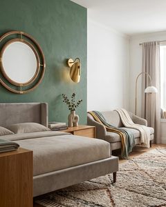 Mid Century Modern Diabolo Wall <b>Sconce</b> Adjustable Brass Swing Arm Wall <b>Light</b>, Vintage Italian Style Wall Lamp for Bedroom - Product Image 4