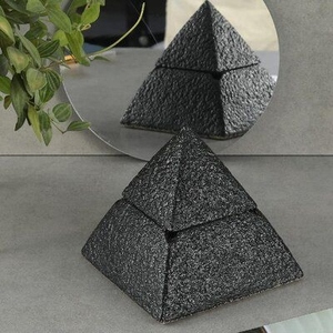 Cenicero Cuadrado de Aluminio Estilo Americano Negro, Moderno, para Cigarros, de Lujo, Resistente al Calor, Multiusos - Product Image 6