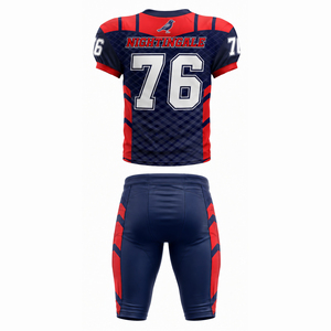 Uniforme de Fútbol Americano al por Mayor, Diseño de Color Personalizado, Kit de Equipo OEM ODM, Conjunto de Ropa Deportiva Personalizada para Equipos de Fútbol Americano - Product Image 4