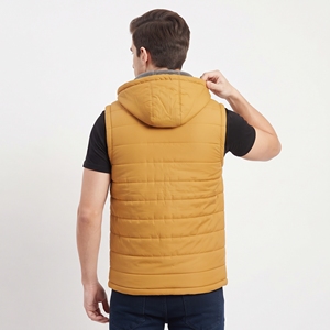 Chaleco Acolchado de Alta Calidad para Hombre, Chaqueta sin Mangas con Capucha para Invierno, Resistente al Viento, con Bolsillos con Cremallera, Ropa de Abrigo Informal para Exteriores - Product Image 2