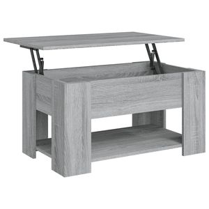 Tavolino in legno ingegnerizzato grigio Sonoma 31.1 "x 19.3" x 16.1 "dimensioni - Product Image 2