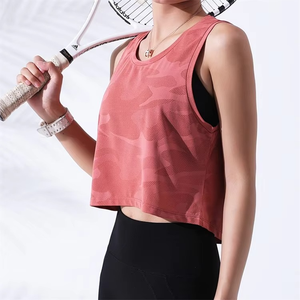 Venta Directa de Fábrica, Top Deportivo Corto para Mujer, Ropa Deportiva, Camisetas sin Mangas para Mujer, Ropa de Entrenamiento, Chaleco Deportivo para Mujer - Product Image 5