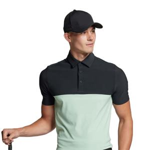 เสื้อโปโลชายพิมพ์โลโก้ตามสั่ง คุณภาพสูง 220GSM แห้งเร็ว ต้านเชื้อแบคทีเรีย ทรงเข้ารูป สำหรับกอล์ฟ กีฬา รับผลิตแบบ OEM จำนวนมาก - Product Image 1