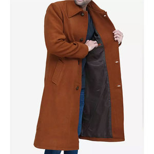 Abrigos Largos de Secado Rápido al por Mayor, Abrigo de Lana de Alta Calidad, Corte Entallado, Doble Botonadura, Cálido, Elegante y a la Moda para Invierno - Product Image 4