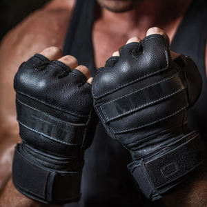 Guantes Deportivos para Entrenamiento de Levantamiento de Pesas, Guantes de Piel Sintética para Powerlifting, Guantes para Entrenamiento de Fisicoculturismo y Gimnasio - Product Image 2