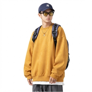 Sudadera con capucha estampada ecológica de punto de manga larga con cuello redondo oversize para hombre, estilo hip hop casual urbano, venta al por mayor - Product Image 6