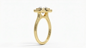 Anillo de Compromiso con Diamante Redondo para Mujer, Diamante Cultivado en Laboratorio Clásico - Product Image 5