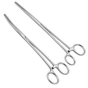 Lot de 2 pinces hémostatiques de 12 pouces, droites et courbées, en acier inoxydable, à verrouillage, pour chirurgie - Product Image 3