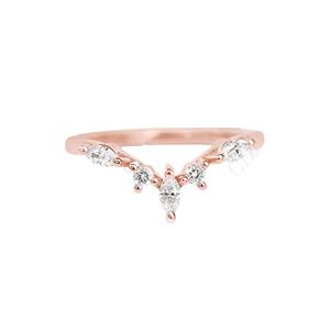 Unique Offre Spéciale Marquise Cut Moissanite Chevron V Ring 14K Gold Moissanite Anniversary Ring Diamond Jewelry Manufacturer in CDJ - Product Image 1