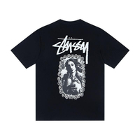 T-shirt graphique surdimensionné pour homme en coton 100% lourd, délavé à l'acide, avec logo personnalisé, vente en gros
