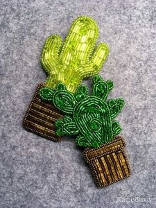 Wholesale Handmade Embroidered Beaded Brooch Luxury Dress Pin for Women Clothing Accessories At Cheap Price - Product Image 2