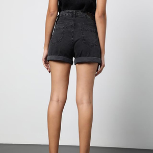 Shorts de Mezclilla Personalizados para Hombre y Mujer, OEM, Estilo Vintage, Moda Urbana, Casual, Cintura Media, Diseño Desgastado, Verano - Product Image 3