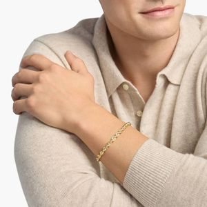 Pulsera de cadena de cuerda de 8 pulgadas en oro amarillo - Product Image 4