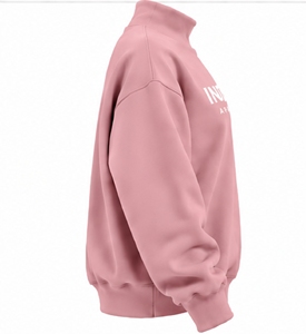 Sudadera con Cuello Alto Rosa de Index Apparel, Corte Holgado, Unisex, Informal, para Otoño - Product Image 3