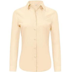 Custom Womens Business <b>Dress</b> Shirts Long <b>Sleeve</b> Office Blouses Casual Eco-Friendly Breathable 100% Cotton <b>Pencil</b> Silhouette - Product Image 1