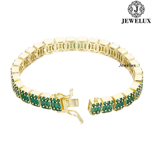 Export Quality Gold Plated Moissanite Diamond Tennis Bracelet Hip Hop Jewelry for <b>Men</b> Women Indian Supplier for Export - Product Image 5