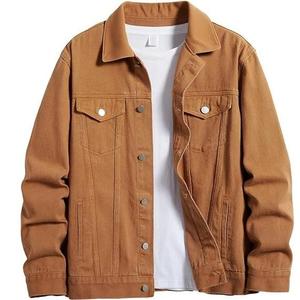 2026 Wholesale Custom Logo Vintage Wash <b>Denim</b> <b>Jacket</b> Men Stand Collar Breathable Eco-Friendly OEM Service Cotton Best Quality - Product Image 1