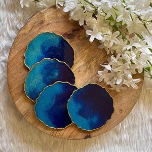 Juego de Posavasos de Resina con Diseño y Forma Personalizados, Posavasos Decorativos Hechos a Mano para Regalos y Decoración del Hogar, Posavasos con Logotipo Personalizado - Product Image 4