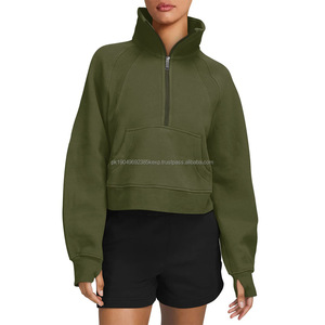 Hiver Kore Polaire double face Col montant Quarter Zip Sweat-shirt à capuche pour femme - Product Image 6