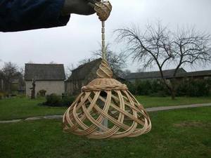 Boho Rattan <b>Wedding</b> Hanging Lantern Handwoven Wicker Pendant Light Shade Rustic Bridal Party Event <b>Ceiling</b> <b>Decorative</b> Lantern - Product Image 3