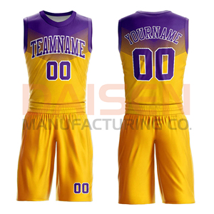 Ensemble de maillots de basket-ball réversibles, sublimation personnalisée, respirant, léger, vêtements de sport, OEM, étiquette privée, uniforme d'équipe, vente en gros - Product Image 4
