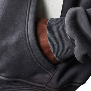 High Quality Oversized Acid Washed Hoodie Custom Logo Heavyweight Distressed Silk Screen Printing for <b>Winter</b> Season Solid - Product Image 5