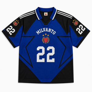 Maillot de football personnalisé |   Maillot d'entraînement respirant en maille à manches courtes pour hommes, pour joueurs |   Nom et numéro personnalisés - Product Image 6