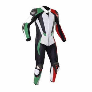 Combinaison de moto de haute qualité, fabriquée en cuir véritable résistant, coupe-vent, respirante, utilisable été/hiver, équipement de sécurité pour moto. - Product Image 4
