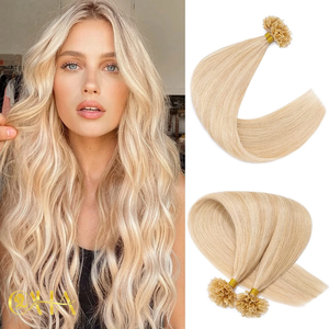 Extensions de cheveux naturels vierges Remy vietnamiens OEM ODM, pointe en I, kératine, double épaisseur, nano anneaux, toutes couleurs - Product Image 1