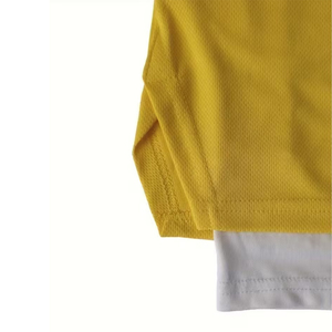 High Quality Gym <b>Short</b> For Men's Yellow Color Anti Wrinkle Quick Dry Double Layer <b>Compression</b> <b>Shorts</b> For Adult - Product Image 5