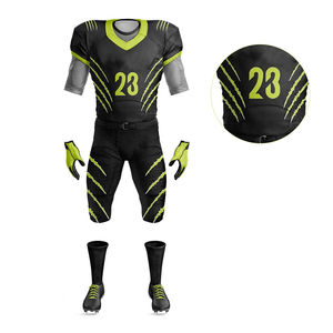 Uniformes de Fútbol Americano 2025 de la Más Alta Calidad, Diseño Personalizado por Sublimación, Jersey Juvenil con Pantalones Integrados - Product Image 4