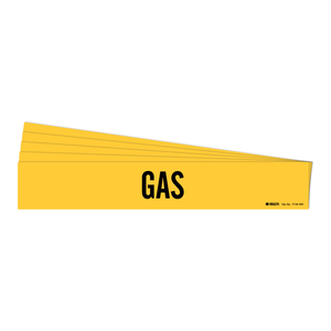 Brady Heat & Chemical Resistant Gas Pipe <b>Marker</b> Indoor/Outdoor Identification Sign <b>Board</b> - Product Image 2