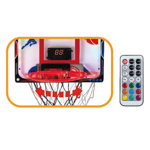Basket-ball d'intérieur portable multicolore avec lumières LED et panier mobile pour terrain de basket-ball - Product Image 2