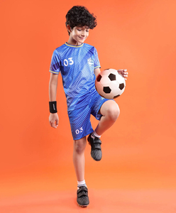 Conjunto de Camiseta y Pantalones Cortos de Fútbol para Niños, Uniforme de Fútbol Personalizado por Sublimación, Ropa Deportiva para Equipos Infantiles, Ropa Deportiva Juvenil - Product Image 2