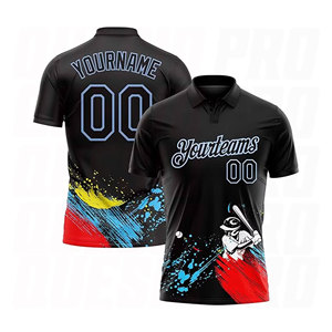 เสื้อโปโลกอล์ฟแบบกำหนดเอง แห้งเร็ว ยืดได้สี่ทิศทาง ระบายอากาศได้ดี ต้านเชื้อแบคทีเรีย ทรงโอเวอร์ไซส์ รับทำโลโก้ OEM เสื้อโปโลกอล์ฟผู้ชาย - Product Image 1