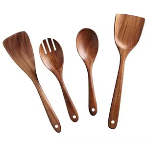Top Selling 6Pcs Natural Mango Kitchen Tool <b>Set</b> Spaghetti Server <b>Spatula</b> Wooden Utensils for Nonstick Pan & Baking Utensils - Product Image 2