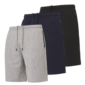 Pantalones cortos de algodón para hombre, tela de felpa, ajuste atlético, cómodos, informales, para el día a día y entrenamiento deportivo. - Product Image 2