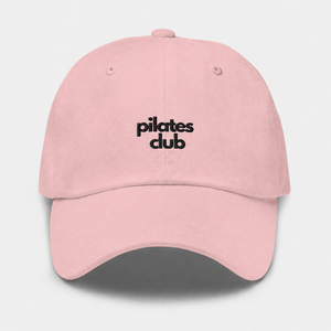 หมวกเบสบอลปักลาย Pilates Club แบบ 6 แผง ปรับขนาดได้ ผ้าทวิลล์  สำหรับทุกเพศ สวมใส่สบาย  ตัวล็อคโลหะ เหมาะกับทุกฤดู สีเบจ - Product Image 2