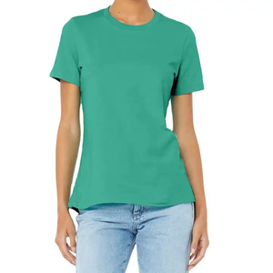 T-shirts classiques blancs pour femmes, manches courtes, coton respirant, haute qualité, pré-rétrécis, décontractés, basiques, pour tous les jours - Product Image 2