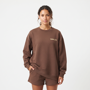 Sudadera Oversize de Cuello Redondo para Mujer 2026 de la Mejor Calidad con Hombros Caídos, Manga Larga y Diseño Bordado - Product Image 1
