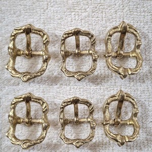 Hebilla de cortesía ovalada modelo portugués, hebillas barrocas ornamentadas, riendas de cuero, hebilla medieval TT-7909 M - Product Image 6