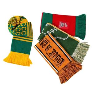 Acrylic <b>Square</b> Football Team <b>Scarf</b> Jacquard Knitted Logo Lightweight Warmth Retention Winter Sports Men Women Football Club Fans - Product Image 3