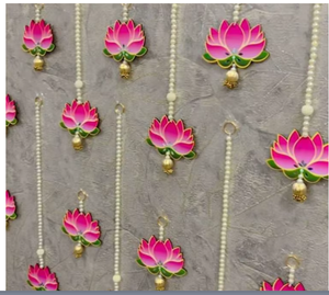 Décoration suspendue en forme de fleur de lotus artificielle pour la maison, le salon, le feng shui, toutes saisons - Product Image 2